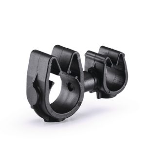 Cable clip with pipe/tube holder, Dmin=8.0mm, Dmax=10.0mm, nom⌀=9.0 mm, nom⌀2=12.0 mm