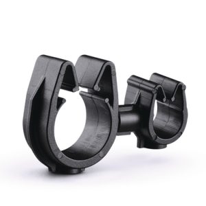 Cable clip with pipe/tube holder, Dmin=8.0mm, Dmax=10.0mm, nom⌀=9.0 mm, nom⌀2=14.0 mm