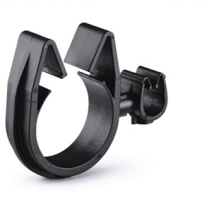 Cable clip with pipe/tube holder, Dmin=8.0mm, Dmax=10.0mm, nom⌀=9.0 mm, nom⌀2=26.0 mm