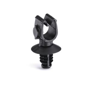 Cable clip for hole (round), T=0.6 - 5.5mm, ⌀6.1 - 6.9 mm/6.35 mm (hexagonal), Dmin=7.0mm, Dmax=9.0mm, nom⌀=8.0 mm