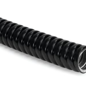 Metallic conduit, with PA6 coating, nom?20mm, OD=21.6mm, ID=16.9mm, black, 10m