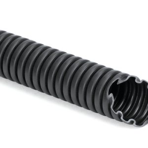 Corrugated tubing, nom?34mm, OD=34.5mm, ID=28.1mm, black, 25m