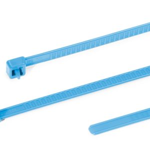 Releasable cable tie, 195.0x4.8mm, ?2.0-50.0mm, 245N, blue, 25pcs.