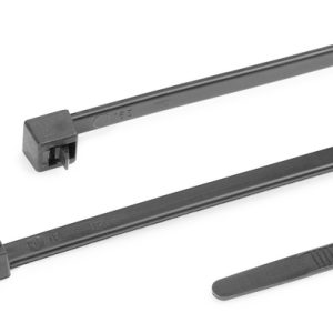 Releasable cable tie, 350x4.6mm, ?5.0-95.0mm, 200N, black, 100pcs.