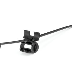 Fixing tie for stud, inside serrated, ⌀2.0-75.0mm, black, 500pcs.