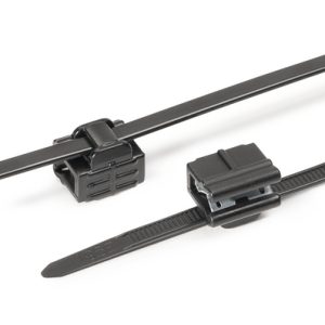 Fixing tie for edge, outside serrated, ⌀1.0-45.0mm, black, 500pcs.