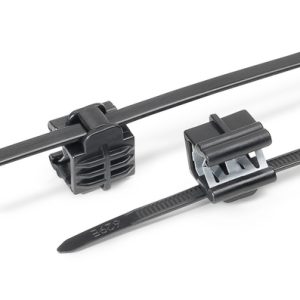 Fixing tie for edge, ?1.5-45.0mm, black, 2000