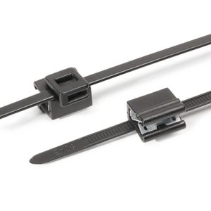 Fixing tie for edge, outside serrated, ⌀4.0-45.0mm, black, 500pcs.