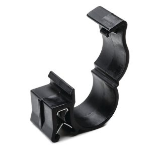 Cable clip for edge, T=1.0 - 3.0mm, Dmin=15.3mm, Dmax=15.9mm