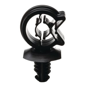 Cable clip, T=0.7 - 6.35mm, ⌀6.6 mm, Dmin=6.0mm, Dmax=7.6mm