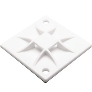 Cable tie mount for screw fixation, Wmax=8.4mm, ?4.1 mm, M4 Screw, natural, 50pcs.