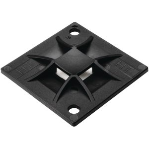 Cable tie mount for screw fixation, Wmax=8.4mm, ?4.1 mm, M4 Screw, black, 50pcs.