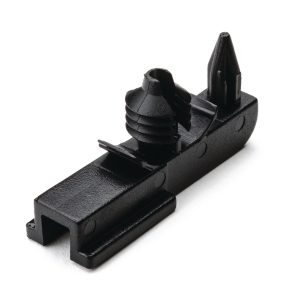 Connector clip for hole (round), black, 1000pcs.