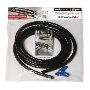 Slit cable cover, Dmax=16.0mm, -60 ?C to +110 ?C, black, 3.05m