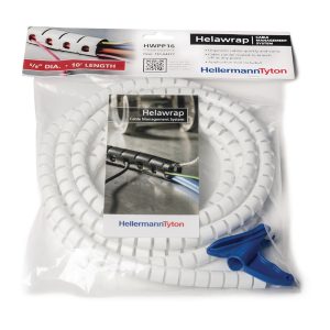 Slit cable cover, Dmax=16.0mm, -60 ?C to +110 ?C, intermittent +140 ?C, white, 3.05m