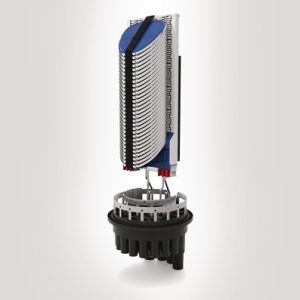 UFC IR C length closure with basket and 30 SE IR MKII trays with ribbon splice bridges