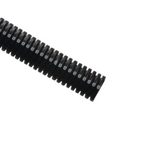 Corrugated tubing, nom?19.05mm, OD=25.12mm, ID=19.28mm, black, 1280m