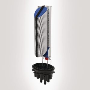 FDN 16 port C length IR closure  with 36 SE-IR MKII trays with 3A splice bridges