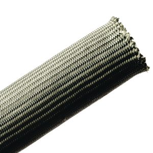Braided sleeving, nom⌀19.1mm, ⌀14.2-25.4mm, green, 30.48m