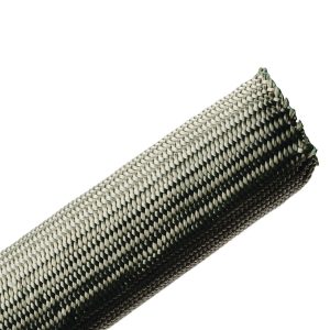 Braided sleeving, nom?31.8mm, ?25.4-38.1mm, green, 30.48m