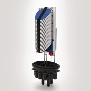 FDN 16 port B length IR closure with basket and 24 SE-IR MKII trays with 3A splice bridges