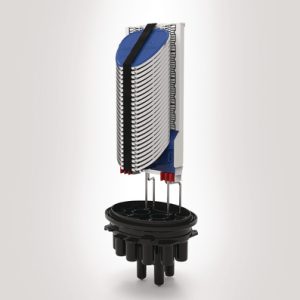 FDN 16 port B length IR closure with 12 SE-IR MKII trays fitted with 2 x 3A splice bridges