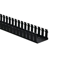 Wiring duct, 76.2x52.6mm, L=1.83m, black, 18.3m