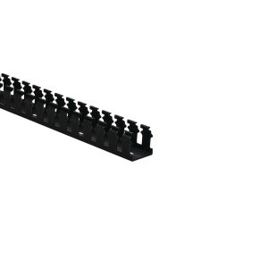 Wiring duct, 38.1x39.9mm, L=1.83m, black, 36.58m