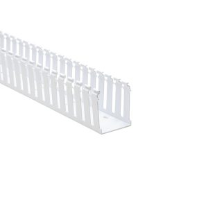 Wiring duct, 63.5x77.9mm, L=1.83m, white, 36.58m