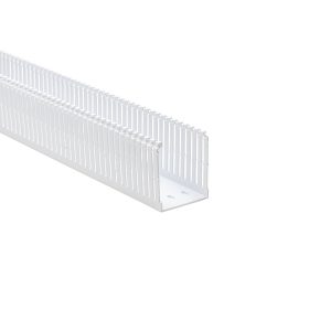 Wiring duct, 63.5x77.9mm, L=1.83m, white, 9.14m