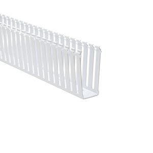 Wiring duct, 50.8x128.8mm, L=1.83m, white, 36.58m