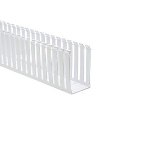 Wiring duct, 76.2x128.5mm, L=1.83m, white, 36.6m