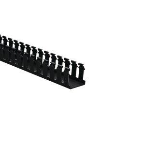 Wiring duct, 50.8x52.6mm, L=1.83m, black, 9.14m