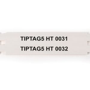 Cable tag, continuous, thermal transfer print, 50.0x5.5mm, white, reel=500pcs.
