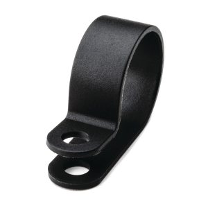 P-clamp closed, Dmax=22.0mm, ⌀5.2 mm, black, 1000pcs.