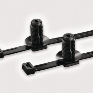 Fixing tie for hole (round), ⌀15-30.0mm, black, 100pcs.