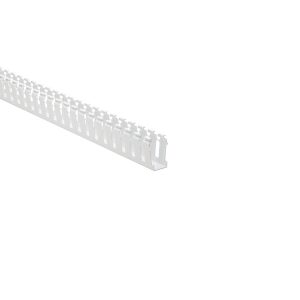 Wiring duct, 25.4x52.6mm, L=1.83m, white, 36.58m