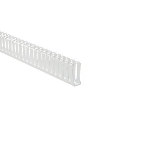 Wiring duct, 25.4x77.9mm, L=1.83m, white, 36.58m