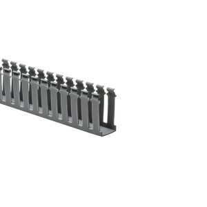 Wiring duct, 38.1x77.9mm, L=1.83m, grey, 9.14m