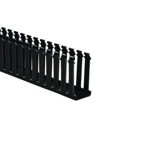 Wiring duct, 50.8x103.4mm, L=1.83m, black, 9.14m