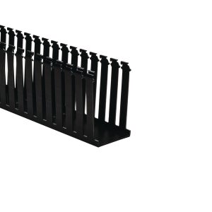 Wiring duct, 76.2x128.5mm, L=1.83m, black, 36.6m