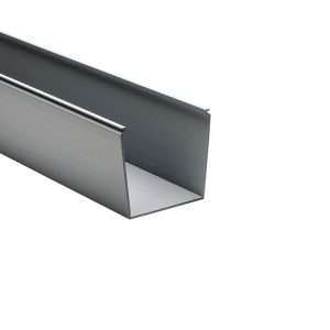Wiring duct, 76.2x77.9mm, L=1.83m, black, 18.3m