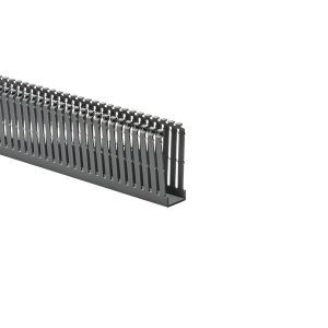 Wiring duct, 76.2x128.5mm, L=1.83m, grey, 36.58m