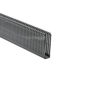 Wiring duct, 25.40x26.92mm, L=2.13m, grey, 42.67m