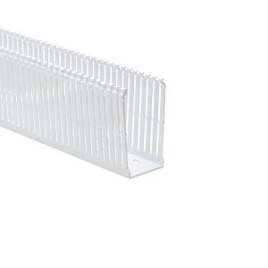 Wiring duct, 50.80x52.60mm, L=2.13m, white, 42.67m