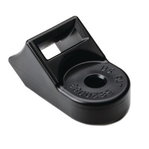 Cable tie mount for screw fixation, Wmax=12.7mm, ?4.7 mm, ?4.8 mm, #10 (M5) Screw, black, 100pcs.