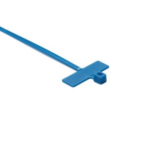 Identification cable tie tamper-evident, 100.0x25.0mm, ⌀4.8-19.0mm, blue, 200pcs.