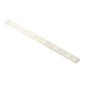 Cable tie mount for screw fixation, Wmax=7.6mm, ⌀5.1 mm, #10 (M5) Screw, natural, 100pcs.