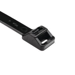 Releasable cable tie, 230.0x12.5mm, ?12.0-50.0mm, 1115N, black, 25pcs.
