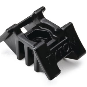 Cable tie mount for screw fixation, Wmax=13.5mm, ⌀6.0 mm/6.35 mm (hexagonal), ⌀6.35 mm, #1/4" (M6) Screw, black, 50pcs.